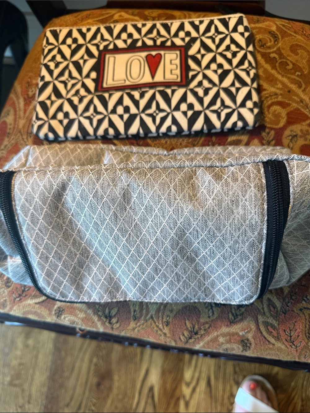 LL Bean NWT Personal Toiletry kit. 
1 NWOT  Brighton Love Makeup holder.
